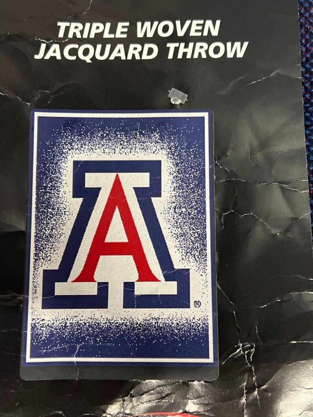 University Arizona Wildcats Northwest Triple Woven Jacquard Throw 48X60 Red Blue